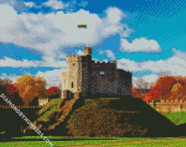 Cardiff Castle diamond painting