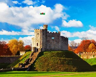 Cardiff Castle diamond painting