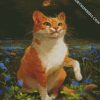 Cat And Butterflies diamond painting