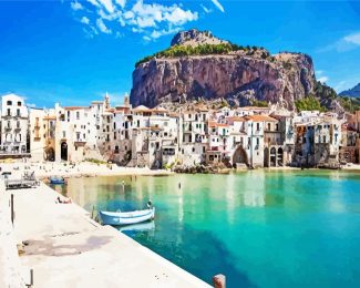 Cefalu City diamond painting