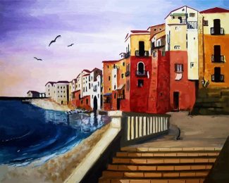 Cefalu Sicily Art diamond painting