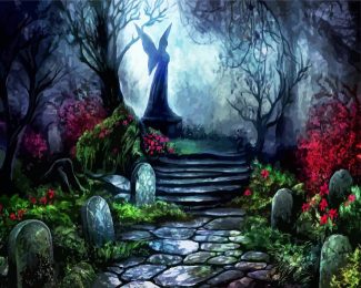 Cemetery Garden diamond painting