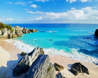 Chaplin Bay Beach Bermuda diamond painting