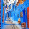 Chefchaouen City Streets diamond painting