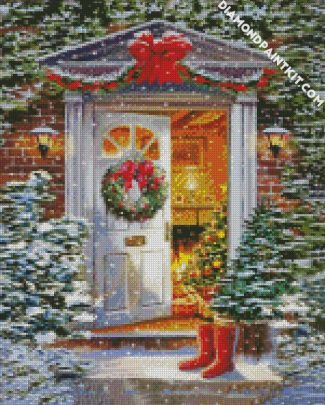 Christmas Door diamond painting