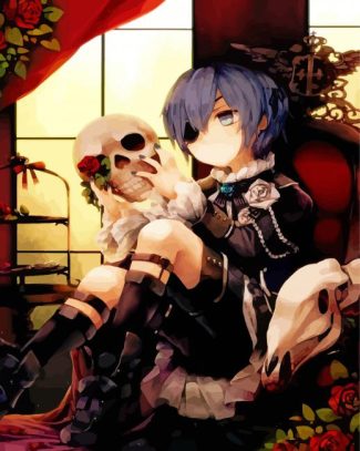 Ciel Phantomhive And Skull Head diamond painting