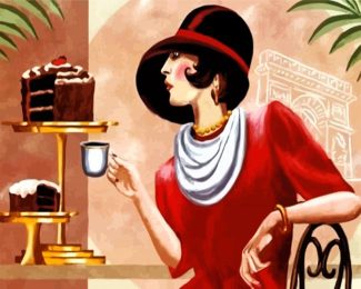 Classy Deco Lady diamond painting