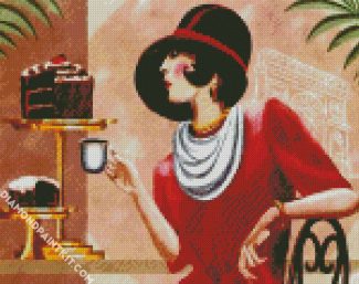 Classy Deco Lady diamond painting