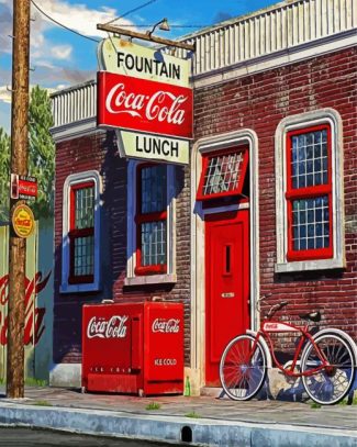 Coca Cola Store diamond painting