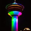 Colorful Calgary Tower Canada diamond painting