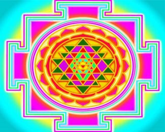 Colorful Yantras Art diamond painting