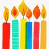 Colorful Candles diamond painting