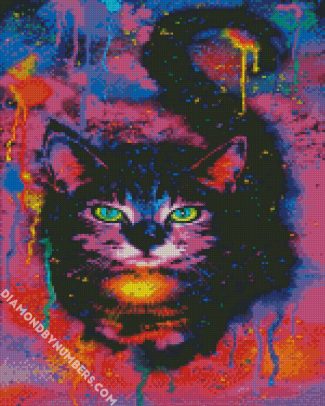 Colorful Cat diamond painting