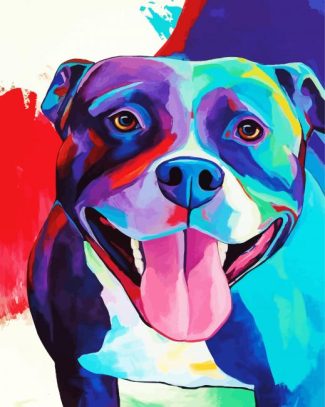 Colorful Dog diamond painting