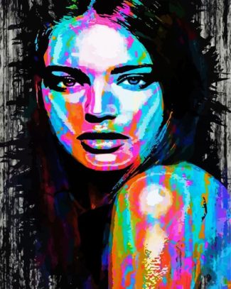 Colorful Lady diamond painting