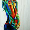 Colorful Pregnant Woman diamond painting