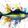 Colorful Tuna Illustration diamond painting