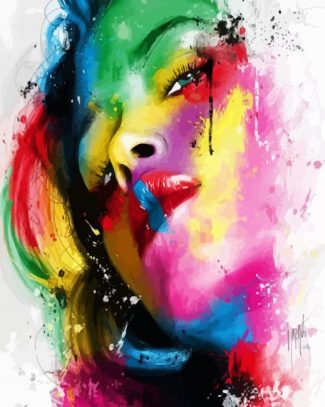 Colorful Woman diamond painting