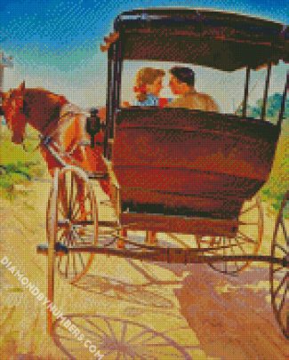 Couple In Carriage diamond painting