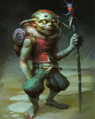 Creepy Monster Goblin diamond painting