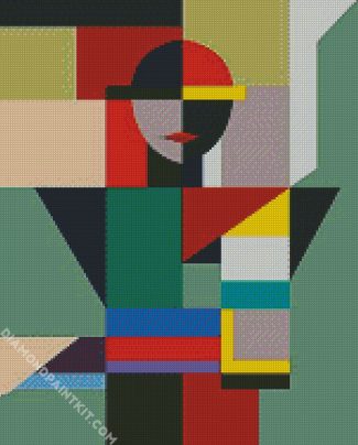 Cubism Face diamond painting