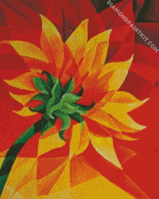 Cubism Flower diamond painting