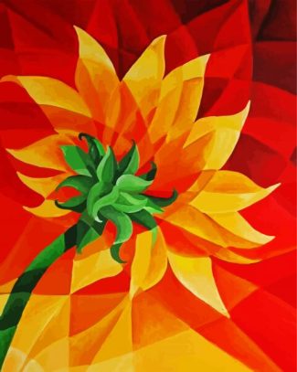 Cubism Flower diamond painting