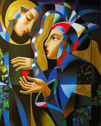 Cubism Women diamond painting