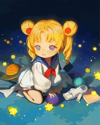 Cute Baby Tsukino diamond painting