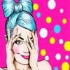 Cute Ban Girl Pop Art diamond painting