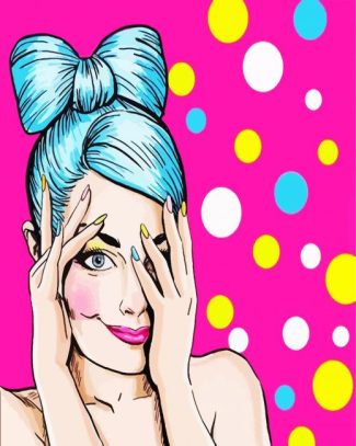 Cute Ban Girl Pop Art diamond painting