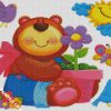 Cute Bear With Butterflies And Birds iamond painting