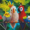 Cute Birds Illustration diamond painting