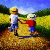 Cute Brothers diamond painting