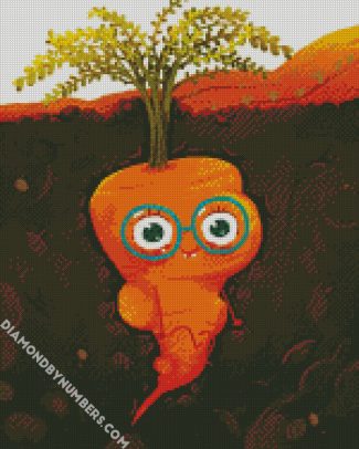 Cute Carrot diamond painting