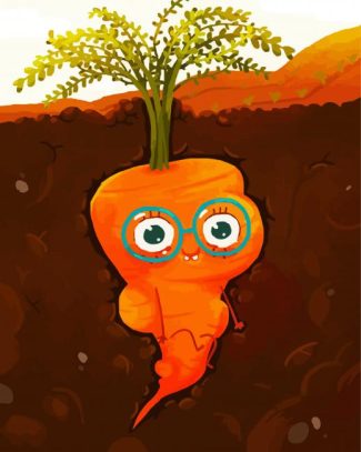 Cute Carrot diamond painting