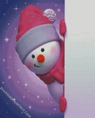 Cute Snowman diamond painting