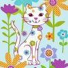 Cute White Cat diamond painting