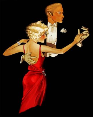 Deco Couple Dancing diamond painting