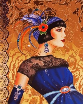 Deco Lady Vintage diamond painting