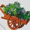 Floral Wheelbarrow diamond painting