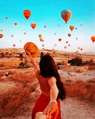 Follow Me To Cappadocia Turkey diamond painting