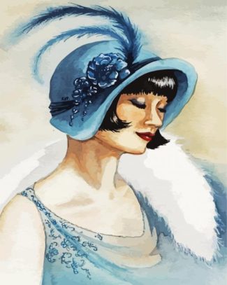 Frensh Deco Lady diamond painting