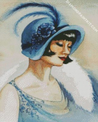 Frensh Deco Lady diamond painting