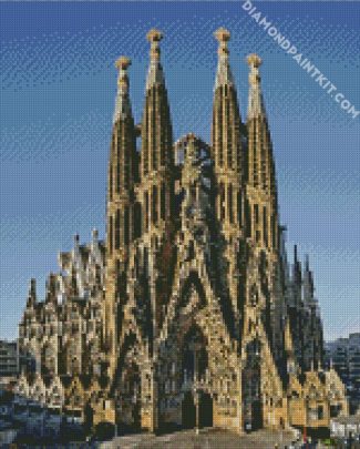 Gaudi Sagrada Familia diamond painting