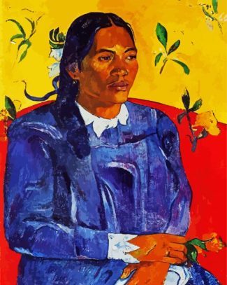 Gauguin Woman With Flower diamond painting