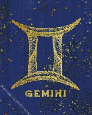 Gemini Zodiac Sign diamond painting