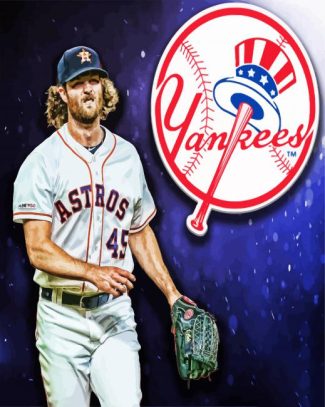 Gerrit Cole To Yankees diamond painting