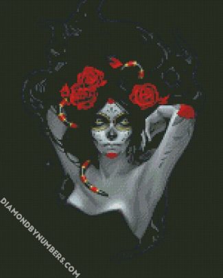 gothic La Calavera Catrina diamond painting