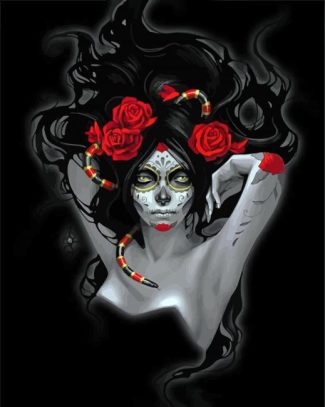 gothic La Calavera Catrina diamond painting